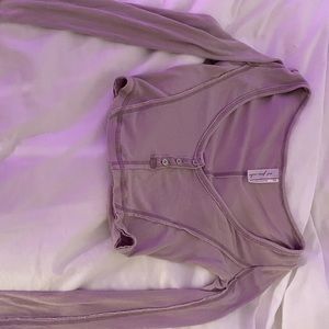 out from under sweet dreams long sleeve tee color lilac size xs